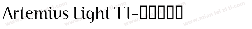 Artemius Light TT字体转换